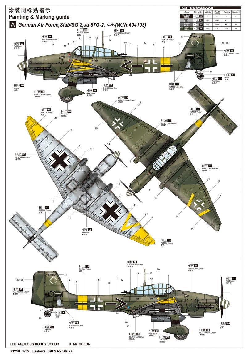 Trumpeter 03218 Junkers Ju 87G-2 Stuka 1/32 – zdjęcie 4