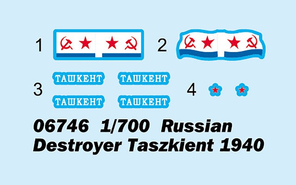 Trumpeter 06746 Destroyer soviétique Tachkent 1940 1/700 – image 3