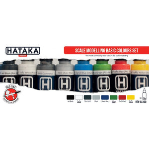 Hataka HTK-AS100 Scale Modelling Basic Colours set (8x17ml) – imagen 2