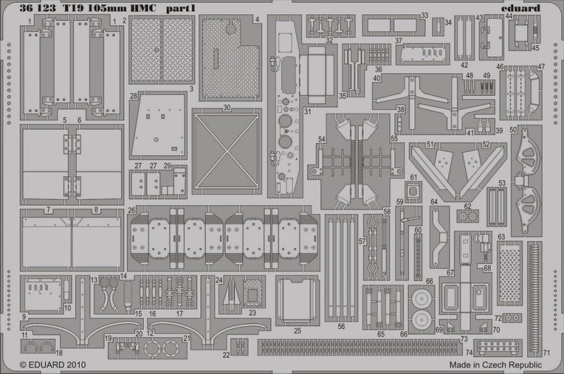 Eduard 36123 T19 105mm HMC 1/35 Dragon – imagen 2
