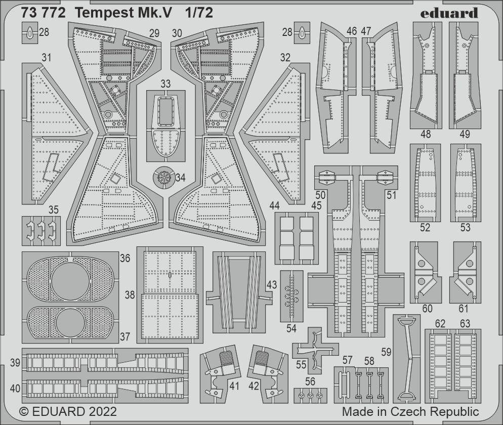 Eduard 73772 Tempest Mk. V AIRFIX 1/72 – zdjęcie 2