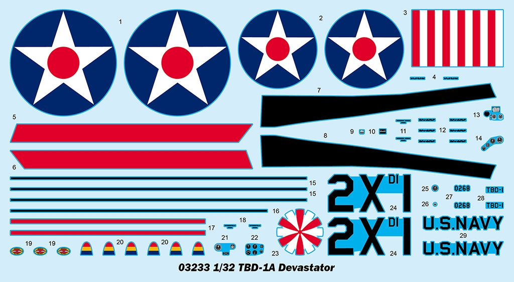 Trumpeter 03233 TBD-1A Devastator 1/32 – imagen 5