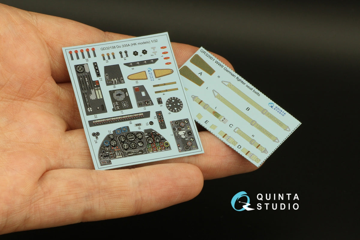 Quinta Studio QD32158 Do 335A 3D-Printed &amp;amp; coloured Interior on decal paper (HK models) 1/32 – imagen 5