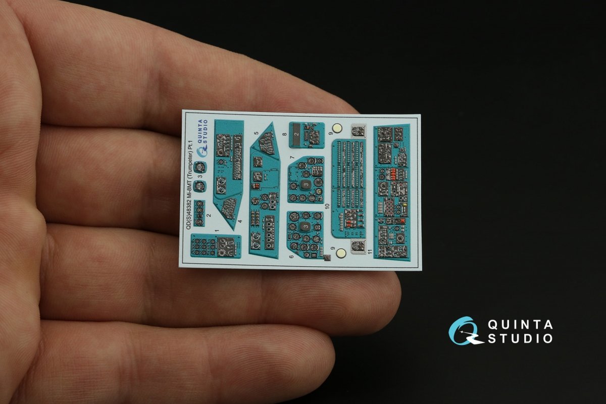 Quinta Studio QDS-48382 Mi-8MT 3D-Printed &amp;amp; coloured Interior on decal paper (Trumpeter) (Small version) 1/48 – immagine 4