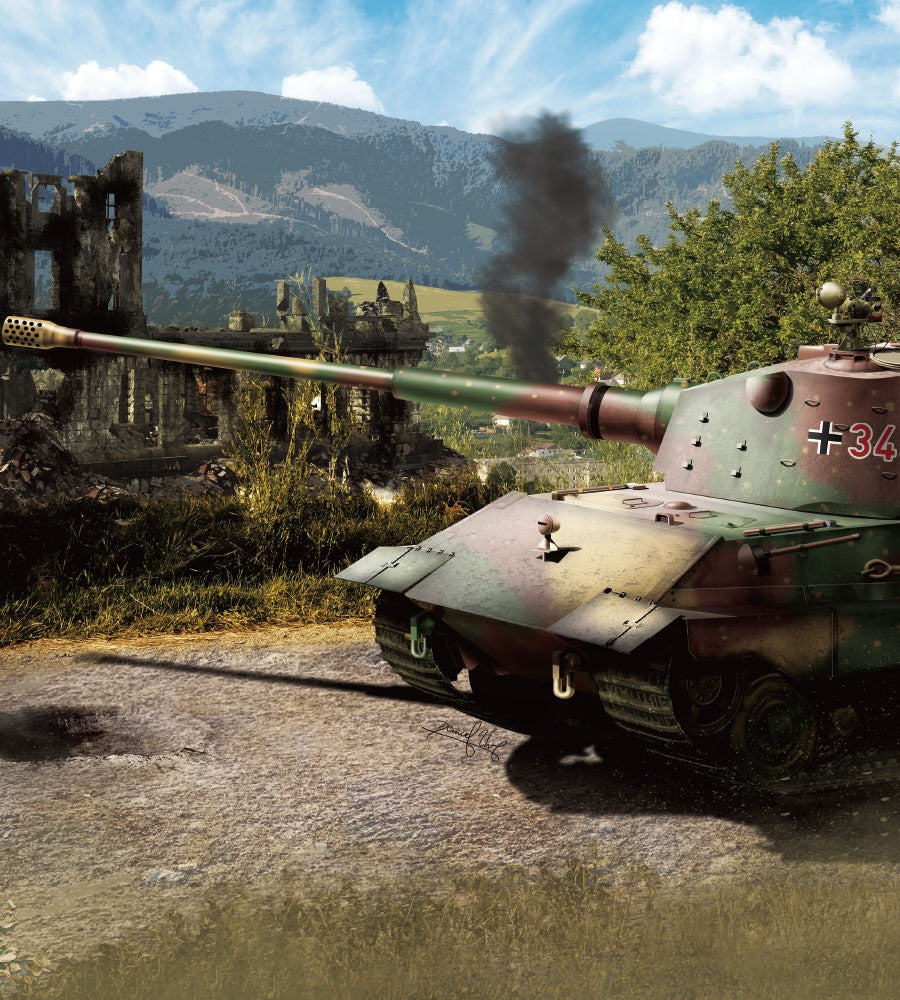 Modelcollect UA35029 German E-60 Ausf. D Late Production w/Standardized Tracks 1/35 – imagen 2