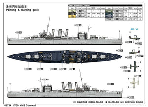 Trumpeter 06734 HMS Cornwall 1/700 – Bild 4