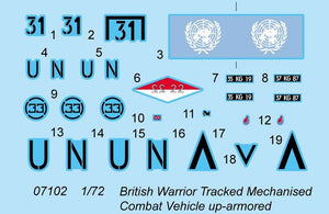 Trumpeter 07102 British Warrior Tracked Mechanised Combat Vehicle up-armored 1/72 – immagine 4