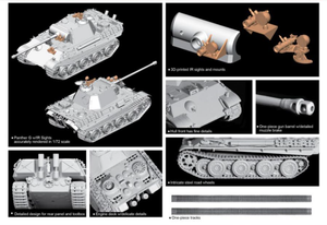Dragon 7697 Panther G Roue en acier avec viseurs IR 1/72  – image 2