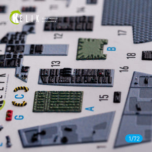 KELIK K72091 F-15C - interior 3D decals for FineMolds kit 1/72 – imagen 5