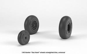 Armory Models AW48415 Hawker Sea Hawk wheels w/ weighted tires 1/48 – zdjęcie 4