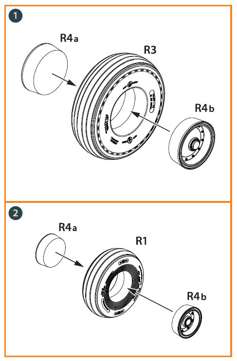 Clear Prop! CPA35002 CH-54A Tarhe wheels set for ICM kit 1/35 – immagine 10