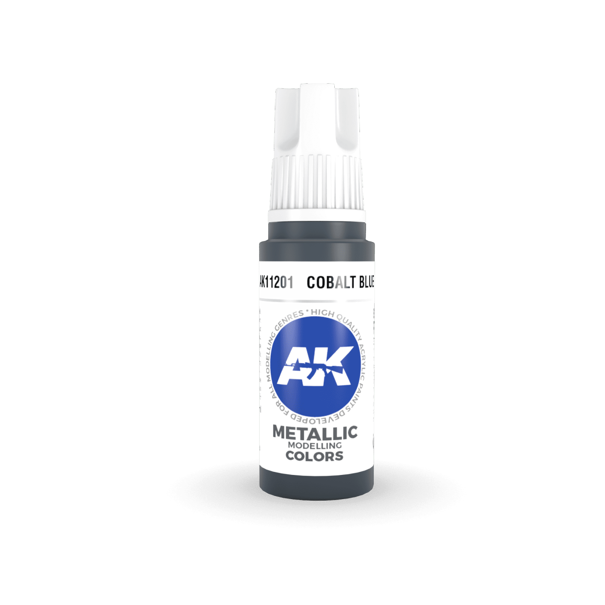 AK Interactive AK11201 COBALT BLUE – METALLIC 17ml – immagine 2