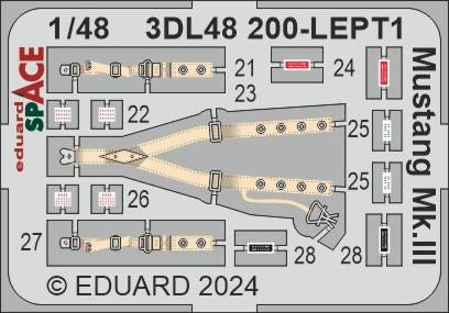 Eduard 3DL48200 Mustang Mk. III SPACE EDUARD 1/48 – imagen 3