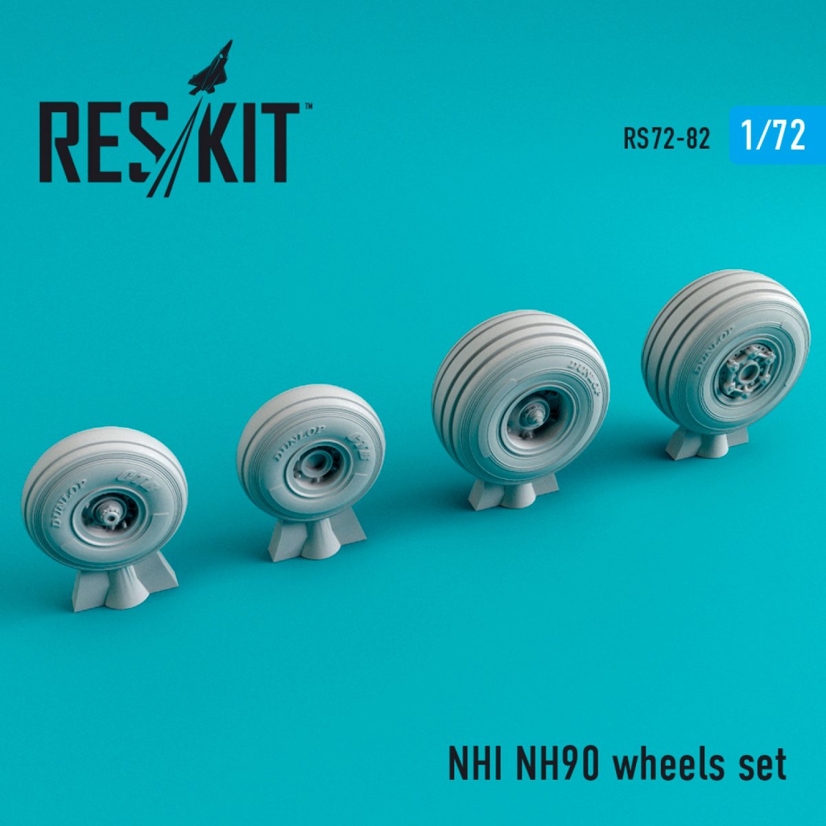 RESKIT RS72-0082 NHI NH90 JEU DE ROUES 1/72