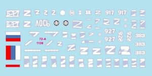 Star Decals 72-A1136 War in Ukraine # 6. T-72B1 and BMP-1 1/72 – imagen 2
