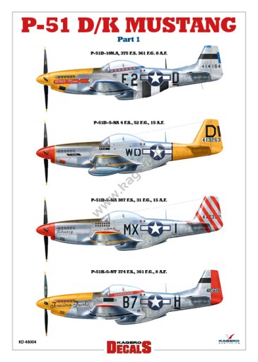 Kagero KD48004 P-51 D/K Mustang partie 1 1/48