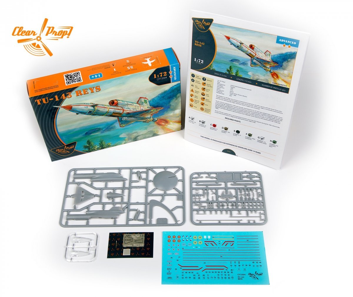 Clear Prop! CP72004 Tu-143 Reys ADVANCED KIT 1/72 – image 2