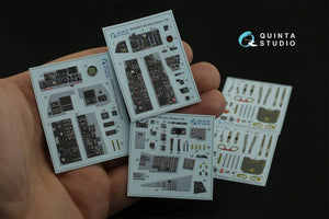 Quinta Studio QD32036 F-4D 3D-Printed &amp;amp; coloured Interior on decal paper (Tamiya) 1/32 – imagen 7