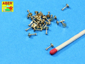 Aber 16103 Turned imitation of Hexagonal bolts 1,55mm x 30pcs. 1/16 – Bild 2