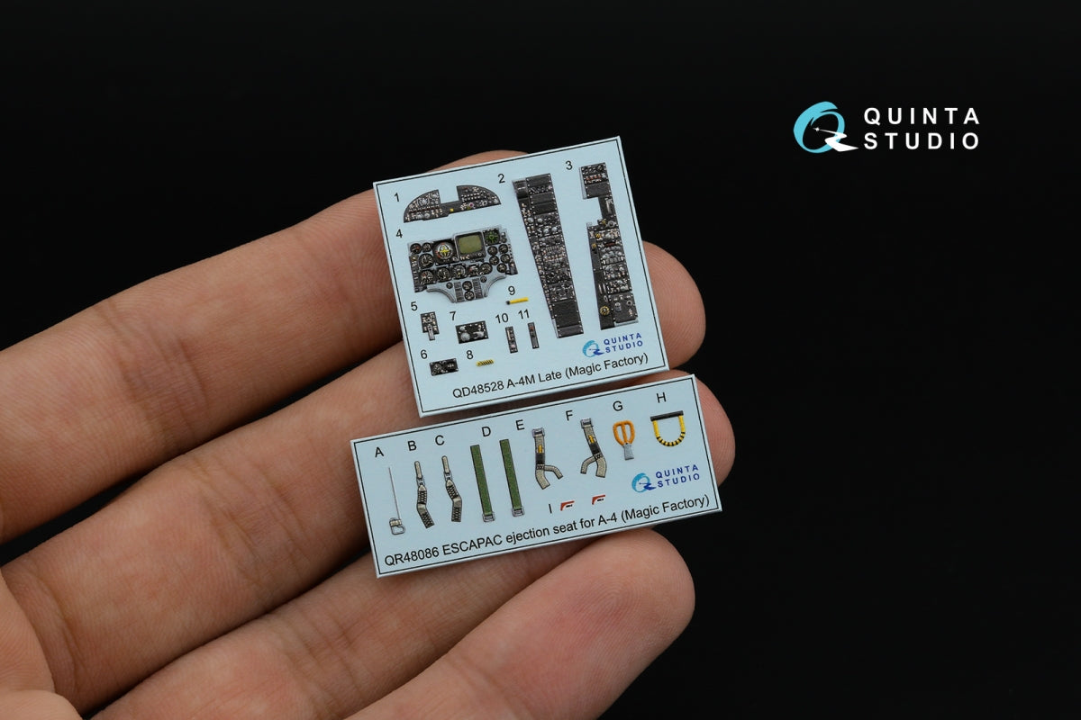 Quinta Studio QD48528 A-4M late 3D-Printed &amp;amp; coloured Interior on decal paper (Magic Factory) 1/48 – imagen 4