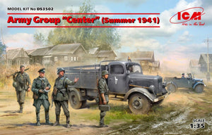 ICM DS3502 Army Group &amp;quot;Center&amp;quot; (Summer 1941) (Kfz.1, Typ L3000S, German Infantry (4 figures), German Drivers (4 figures) 1/35