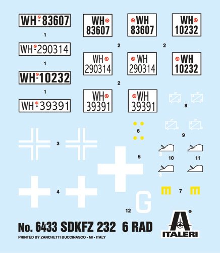 Italeri 6433 Sd.Kfz.232 6-Rad 1/35 – imagen 3