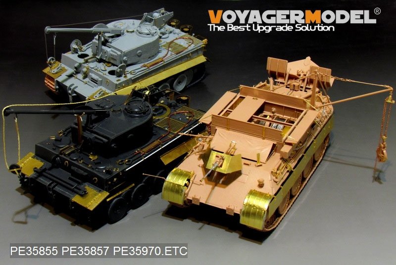 Modèle Voyager PE35970 Bergepanther Ausf.A allemand de la Seconde Guerre mondiale (type tardif, porte-outils Panther G) Base pour MENG SS-015 1/35 – image 23