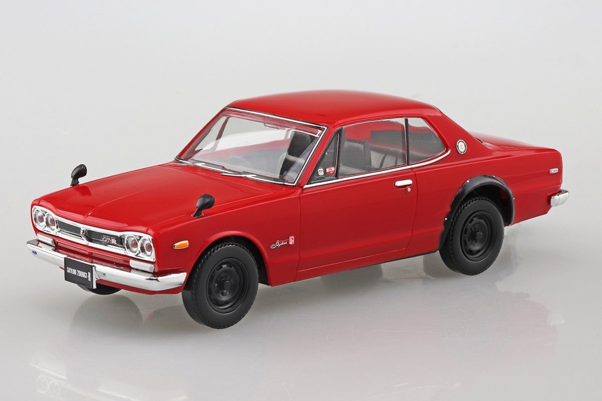 Aoshima 05884 Nissan Skyline 2000 GT-R (Red) 1/32 – immagine 2