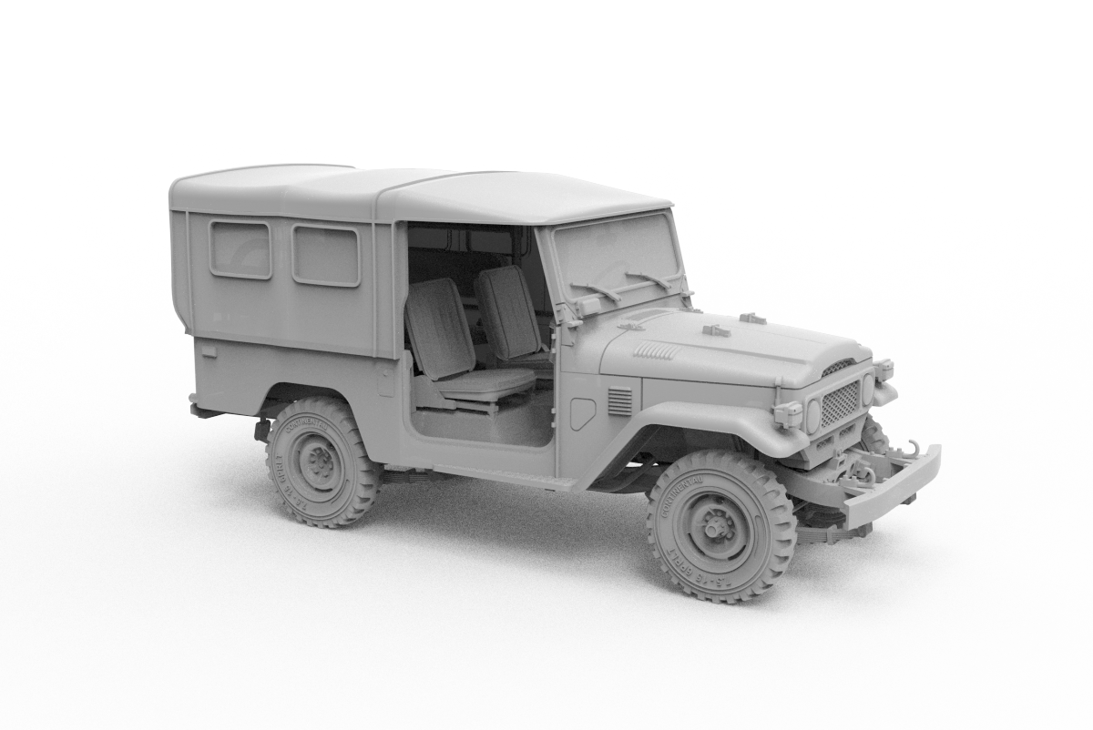 AK Interactive AK35004 FJ43 SUV WITH SOFT TOP IDF &amp;amp; LAF 1/35 – imagen 8