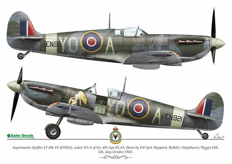 Exito ED72003 DECALS Sexy Spitfires - Supermarine Spitfire LF Mk Vb - VIII - IXe 1/72 – zdjęcie 3