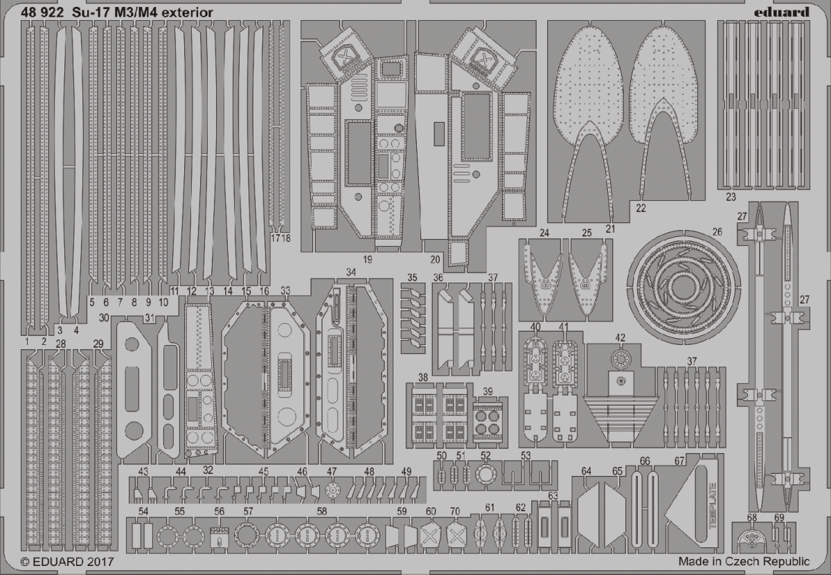 Eduard 48922 Su-17 M3/M4 extérieur KITTY HAWK 1/48