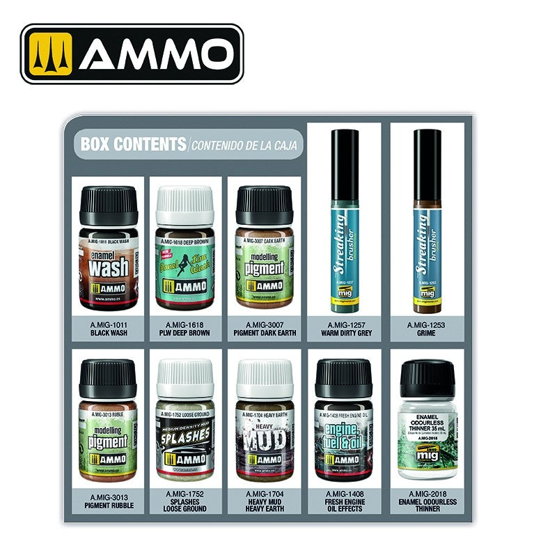 AMMO by Mig Jimenez 7820 Beginners Set - Weathering – zdjęcie 2