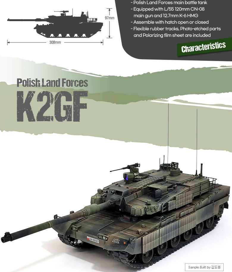 Academy 13560 Polish Land Forces K2GF 1/35 – Bild 4