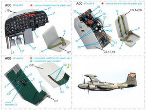 Quinta Studio QD48237 B-26K 3D-Printed &amp;amp; coloured Interior on decal paper (ICM) 1/48 – immagine 12