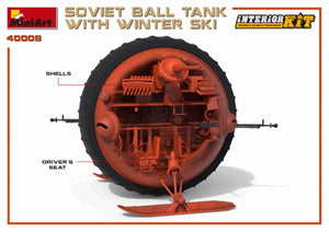 MiniArt 40008 SOVIET BALL TANK w/ WINTER SKI. INTERIOR KIT 1/35 – immagine 13