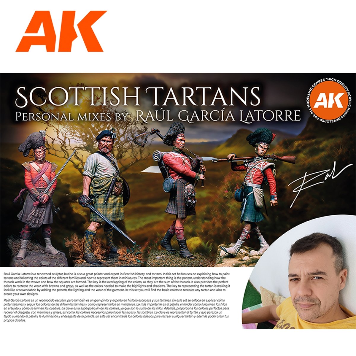 AK Interactive AK11766 SIGNATURE SET – RAÚL GARCÍA LATORRE – SCOTTISH TARTANS PAINT SET 18x17 ml – image 4