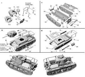 First To Fight PL116 Niemiecki Lekki Czołg Pz.Kpfw 38(t) Ausf E/F 1/72 – imagen 3