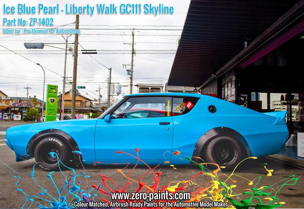 Peinture Zero Paints ZP-1402 - Bleu Glacé nacré pour Liberty Walk GC111 Skyline (Ken Mary) 60 ml – image 4