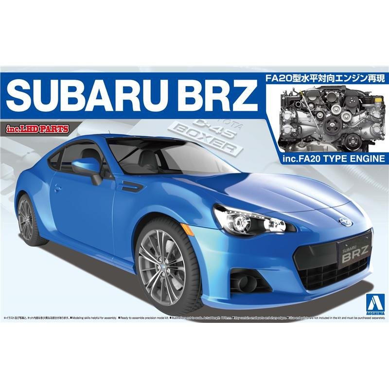 Aoshima 00761 SUBARU BRZ '12 w/Full Engine Detal 1/24