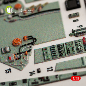KELIK K48051 SU-27 FLANKER INTERIOR 3D DECALS FOR GWH KIT 1/48 – imagen 4