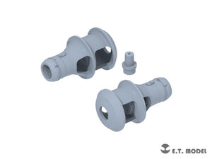 E.T. Model P35-301 WWII German 75mm KwK/Pak40 Muzzle Brake Type.1 ( 3D Print ) 1/35 – imagen 2