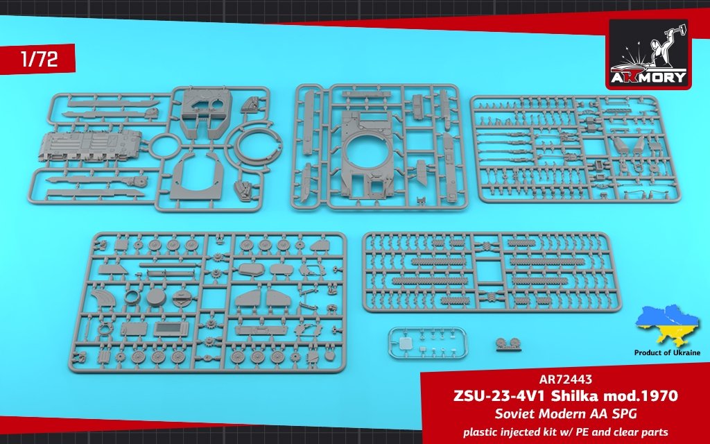 Armory Models 72443 ZSU-23-4V1 Shilka mod.1970 Soviet Modern AA SPG 1/72 – imagen 15