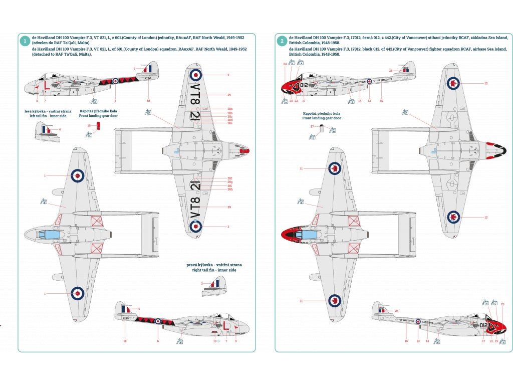 Infinity Models INF3203 DH-100 VAMPIRE F MK.3 1/32 – zdjęcie 2
