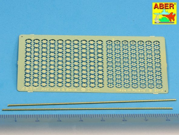 Aber R-40 Hexagonal bolts and nuts 1,5mm useful for 1/16 – Bild 2