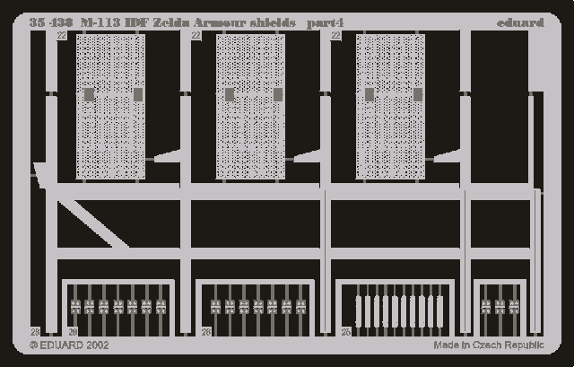 Eduard 35438 M-113 IDF Zelda armour shields 1/35 Academy – imagen 4