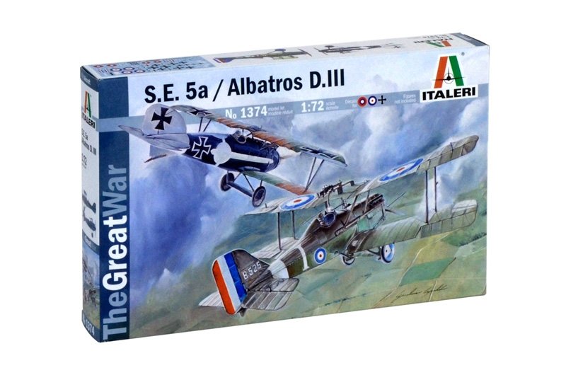 Italeri 1374 S.E.5a / ALBATROS D.III 1/72 – zdjęcie 2