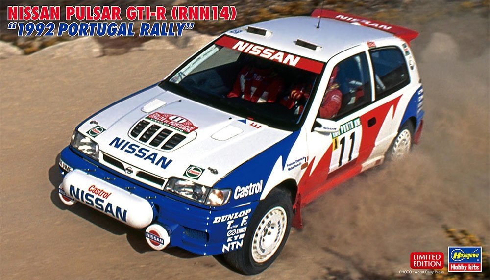 Hasegawa 20639 NISSAN PULSAR GTI-R (RNN14) “1992 PORTUGAL RALLY” 1/24