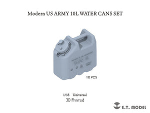 Ensemble de bidons d&amp;#39;eau de 10 L de l&amp;#39;armée américaine moderne ET Model P35-316 (impression 3D) à l&amp;#39;échelle 1/35