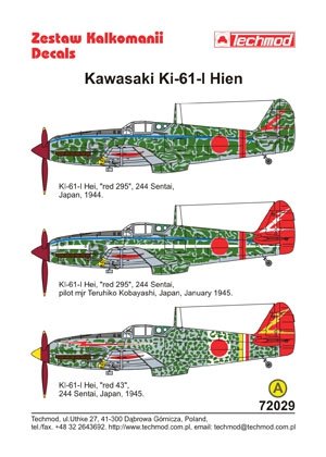 Techmod 72029 - Kawasaki Ki-61 Hien 1/72 – immagine 2