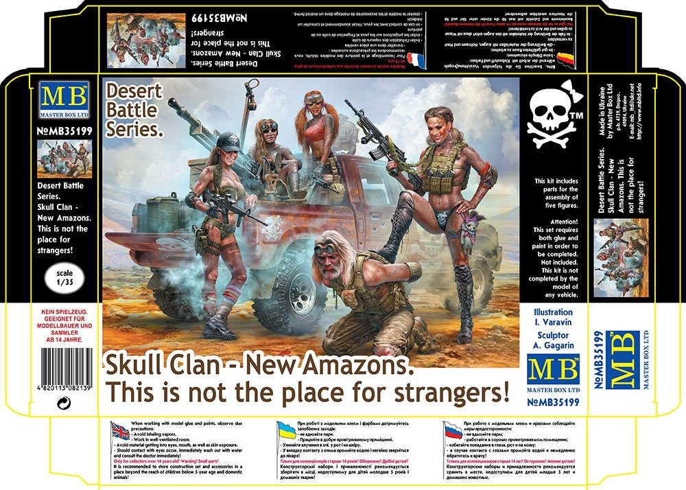 Master Box 35199 Desert Battle Series. Skull Clan - New Amazons. This is not the place for strangers! 1/35 – immagine 2